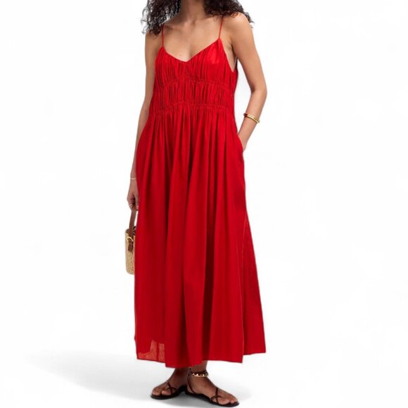 Madewell Textured V-Neck Midi Dress Size XS - Picture 1 of 9
